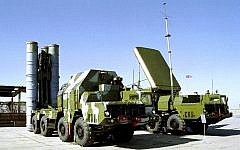 Undated photo of a Russian S-300 anti-aircraft missile system on display in an undisclosed location in Russia (photo credit: AP, File)