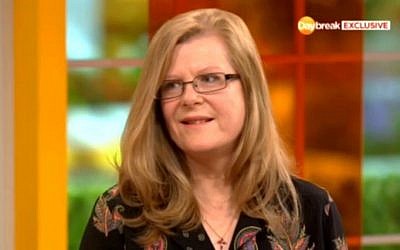 Ingrid Loyau-Kennet, who stalled the London murderer, during an interview Thursday with The Guardian (photo credit: screen capture/Guardian)