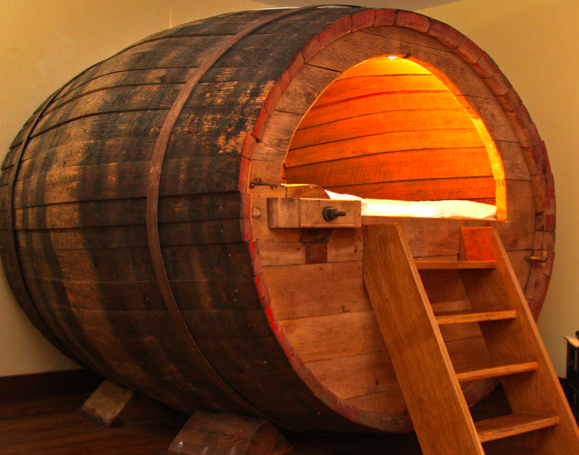 Stay overnight in a beer barrel? An Airbnb option (Courtesy Airbnb) Stay overnight in a beer barrel? An Airbnb option (Courtesy Airbnb)