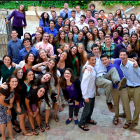 The entire group of USY's Nativ participants, Alexander Gould is off to the right (Courtesy Nativ)