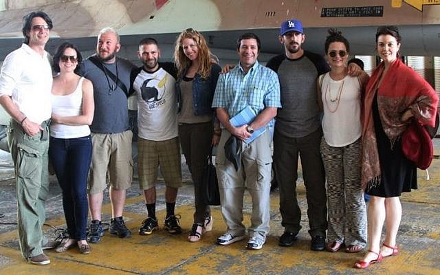 The latest group of actors visiting Israel with America's Voices in Israel (Courtesy AVI) The latest group of actors visiting Israel with America's Voices in Israel (Courtesy AVI)