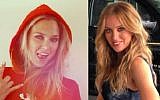 Israeli models Bar Refaeli (L) and Bar Paly (photo credit: CC BY Facebook)