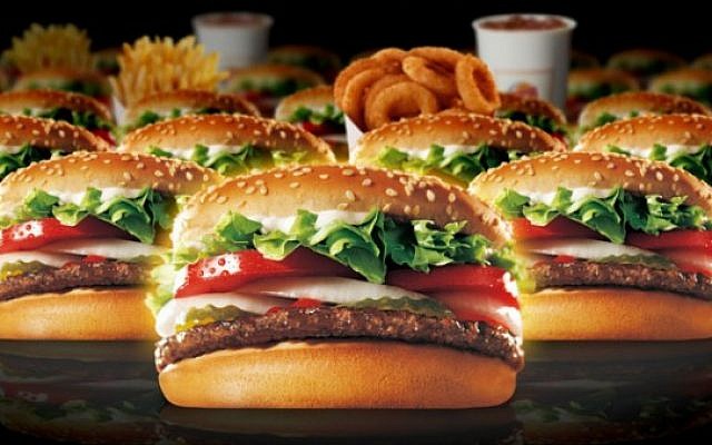 Burger King hamburgers. Burger King hamburgers.