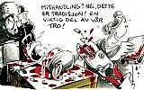 Part of an anti-Semitic cartoon published in Norway's Dagbladet in May (photo credit: screen capture/Dagbladet.no)