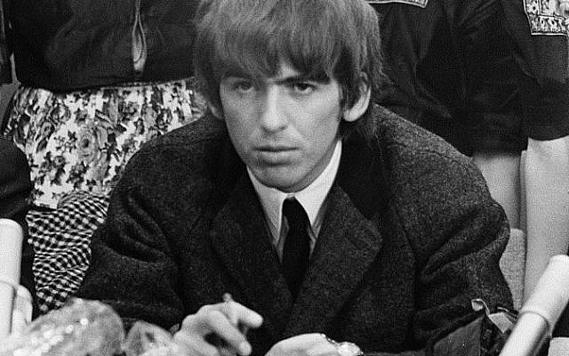 George Harrison during a press conference at Schiphol Airport, shortly after his arrival with the Beatles in the Netherlands in 1964 (photo credit: Nationaal Archief, Den Haag, Nederlands/Wikipedia Commons) George Harrison during a press conference at Schiphol Airport, shortly after his arrival with the Beatles in the Netherlands in 1964 (photo credit: Nationaal Archief, Den Haag, Nederlands/Wikipedia Commons)