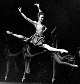 Nina Timofeeva dancing in 'Spartacus' with the Bolshoi Ballet (Courtesy Jerusalem Ballet School)