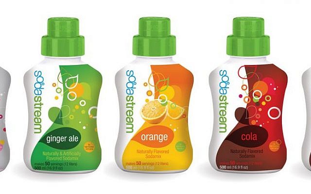 Israeli company SodaStream syrups (photo credit: Courtesy)