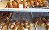 Burekas and pastries of all shapes (photo credit: Aaron Kalman/Times of Israel)