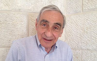 Michael Walzer at Hebrew University, Jerusalem, June 12, 2013 (photo credit: Elhanan Miller/Times of Israel)