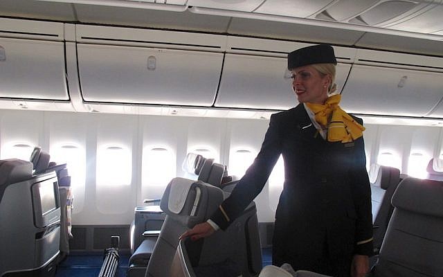 A Lufthansa flight attendant. (Photo credit: Courtesy)