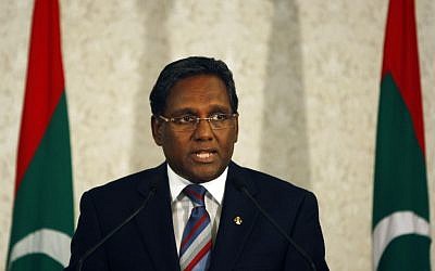 Maldives President Mohammed Waheed Hassan (photo credit: AP/Sinan Hussain)