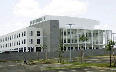 The largest US diplomatic mission in sub-Saharan Africa: the US embassy on the outskirts of Nairobi, Kenya. (photo credit: AP Photo/Khalil Senosi)