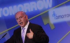 Illustrative photo of Prime Minister Benjamin Netanyahu addressing the Israeli Presidential Conference in 2011.  (photo credit: Miriam Alster/Flash90)