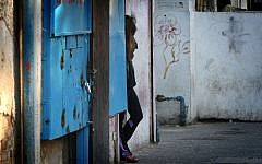 A sex worker in Tel Aviv. The State Department’s 2013 report on Trafficking in Persons found that Israel led a 'sustained strong law enforcement actions against sex and labor trafficking.' (photo credit: Flash90)