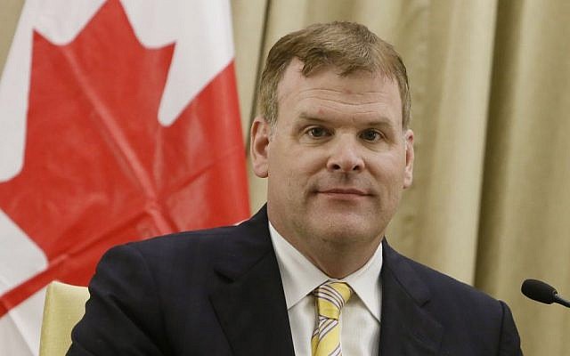 Canadian Foreign Minister John Baird, in Jerusalem (Photo credit: Miriam Alster/FLASH90)