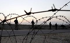 Hamas forces on the Gaza-Egypt border (photo credit: Abed Rahim Khatab/Flash 90)