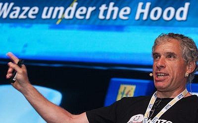 Uri Levine, co-founder and president of Waze when the Israeli startup was purchased by Google for $1.5 million in 2013. (photo credit: Flash90)