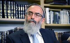 Rabbi David Stav, cofounder and chairman of the Tzohar rabbinical organization. (Yossi Zeliger/Flash90)