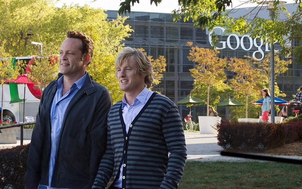 This film publicity image released by 20th Century Fox shows Owen Wilson, right, and Vince Vaughn in a scene from 'The Internship.' (photo credit: AP Photo/20th Century Fox, Phil Bray) This film publicity image released by 20th Century Fox shows Owen Wilson, right, and Vince Vaughn in a scene from 'The Internship.' (photo credit: AP Photo/20th Century Fox, Phil Bray)