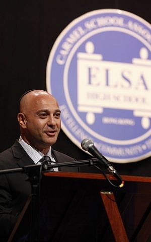 Neil Hyman, Carmel School Association, Chairman of the Board. (photo credit: David G. McIntyre)