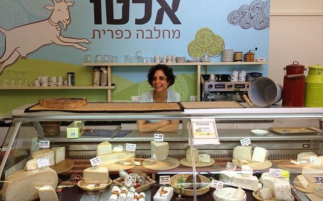 The proprietress of Alto at Kibbutz Shomrat (photo credit: Jessica Steinberg/Times of Israel)