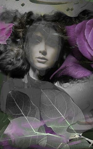 Krista Nassi, Purple Roses, 2012, mixed media (photo credit: courtesy) Krista Nassi, Purple Roses, 2012, mixed media (photo credit: courtesy)