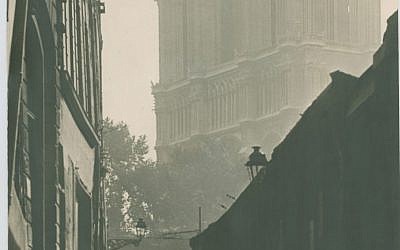 Untitled: Paris Street Scene with Notre Dame, by Man Ray