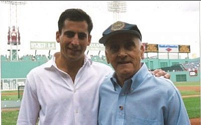 Mike and Steve Ross at Fenway. 'My father is a Holocaust survivor who taught me we all have a duty to create a more just and equal world.' (photo credit: Instagram) Mike and Steve Ross at Fenway. 'My father is a Holocaust survivor who taught me we all have a duty to create a more just and equal world.' (photo credit: Instagram)