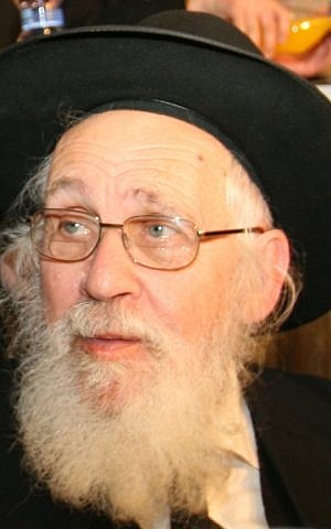 Rabbi Yehoshua Yeshaya Neuwirth (photo credit: CC BY-SA 3.0, by Shmuelxq, Wikimedia Commons)
