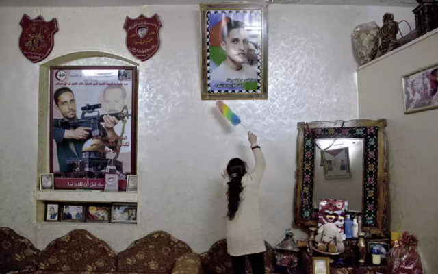 Ahlam Shibli’s photo “Untitled (Death No. 33),” which shows the house of a Palestinian suicide bomber, is currently being exhibited at the Jeu de Paume Museum in Paris. (photo credit: Courtesy, Jeu de Paume/JTA) Ahlam Shibli’s photo “Untitled (Death No. 33),” which shows the house of a Palestinian suicide bomber, is currently being exhibited at the Jeu de Paume Museum in Paris. (photo credit: Courtesy, Jeu de Paume/JTA)