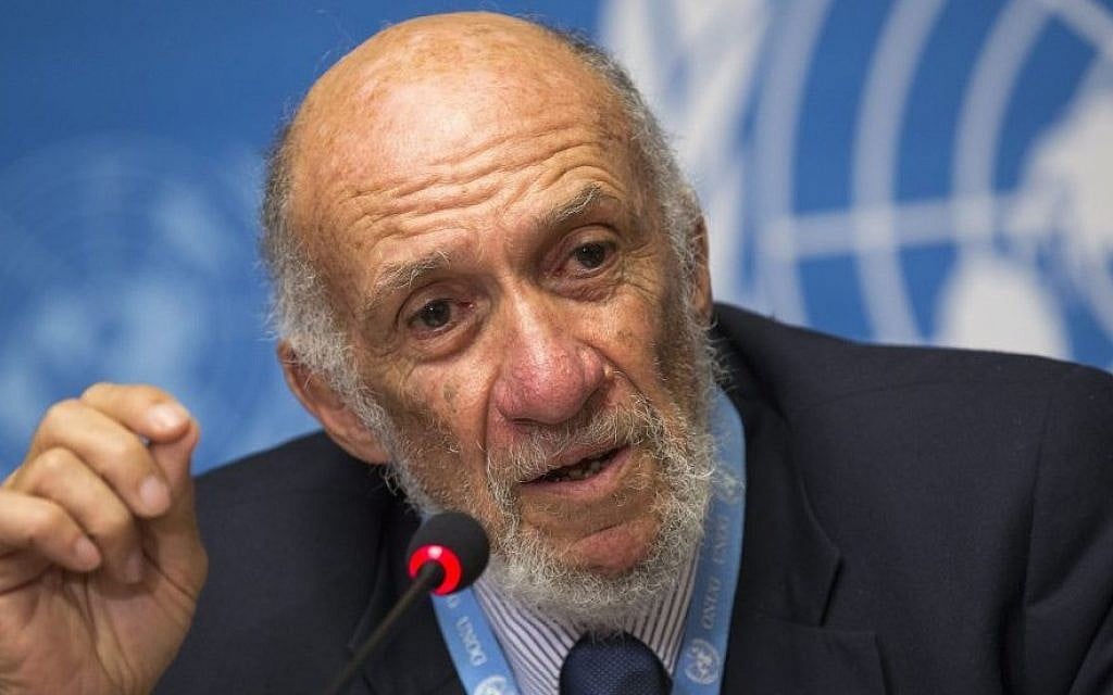 Richard Falk (photo credit: AP/Keystone/Salvatore Di Nolfi/File)
