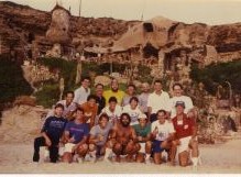 The US's softball team at Nissim Kachalon's hermit house, 1985 (photo credit: courtesy) USA Team Photo Nissims 85