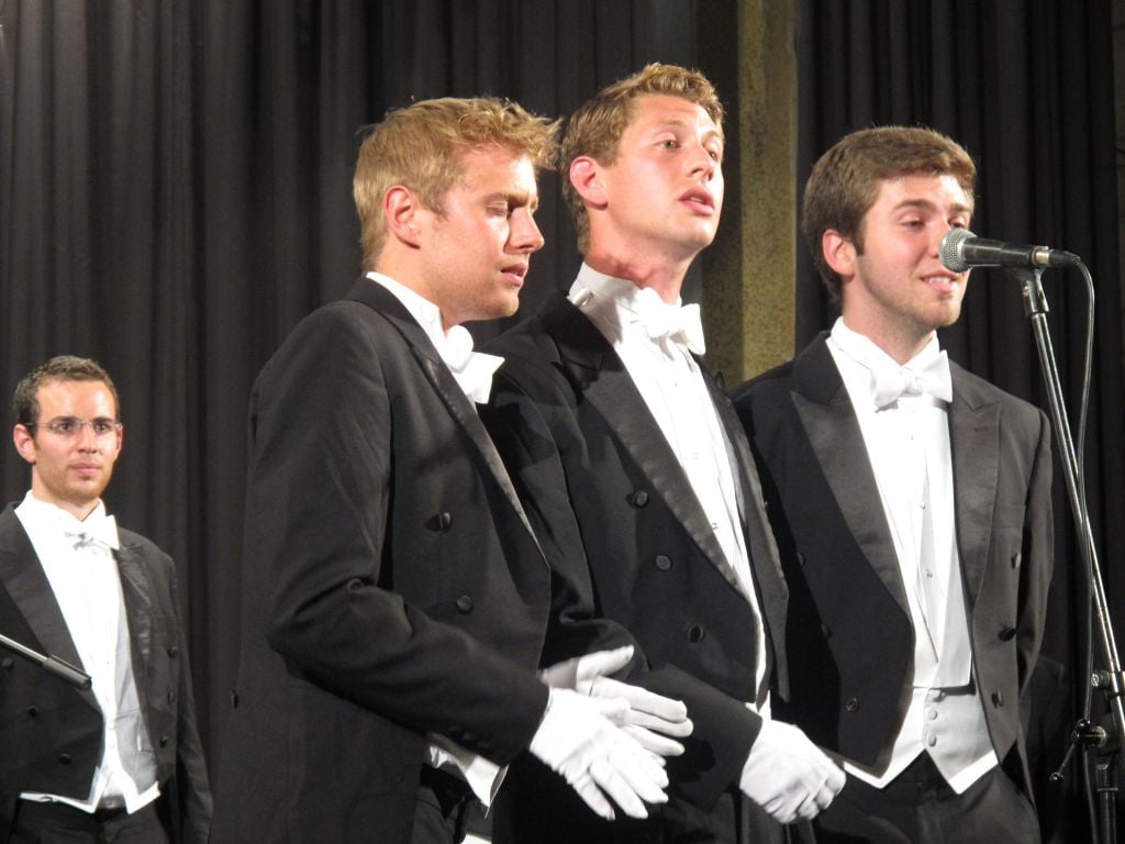 Onstage at the YMCA (photo credit: Leeor Bronis/Times of Israel)