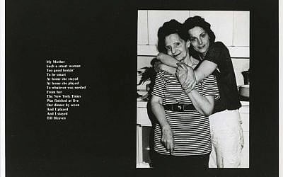Hannah Wilke My Mother (Such a Smart Woman), 1978-83 Unique black and white print (photo credit: Courtesy of Ronald Feldman Gallery, New York) 