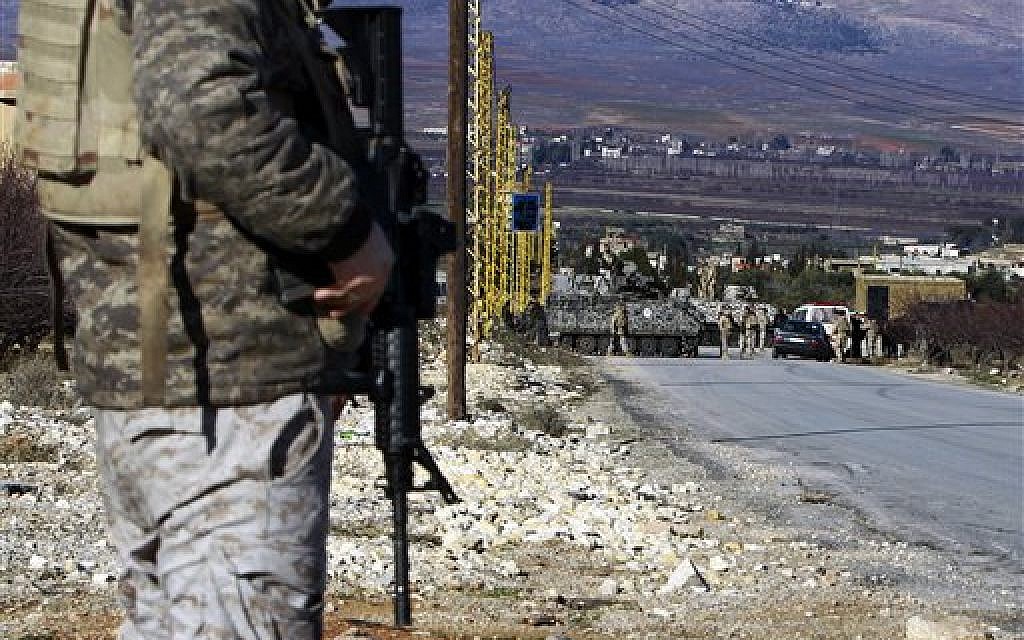 Illustrative photo of Lebanese army soldiers at a checkpoint at the entrance of Arsal, a Sunni Muslim town in eastern Lebanon near the Syrian border, Feb. 2, 2013 (AP Photo/Bilal Hussein) Illustrative photo of Lebanese army soldiers at a checkpoint at the entrance of Arsal, a Sunni Muslim town in eastern Lebanon near the Syrian border, Feb. 2, 2013 (AP Photo/Bilal Hussein)