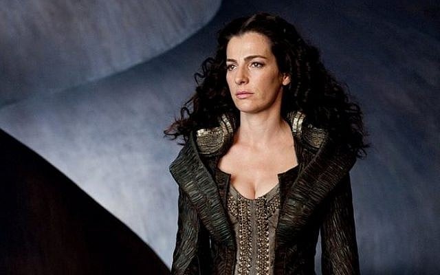 Ayelet Zurer in 'Man of Steel,' which she called a wonderful experience' -- from the 'fabulous wardrobe' to working with Russell Crowe (Courtesy official Facebook page for Ayelet Zurer) Ayelet Zurer in 'Man of Steel,' which she called a wonderful experience' -- from the 'fabulous wardrobe' to working with Russell Crowe (Courtesy official Facebook page for Ayelet Zurer)
