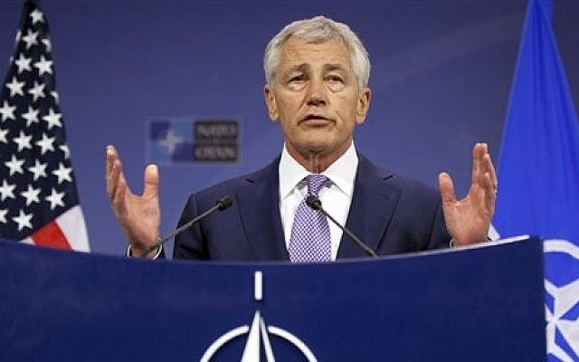 US Defense Secretary Chuck Hagel (photo credit: AP Photo/Virginia Mayo) US Defense Secretary Chuck Hagel (photo credit: AP Photo/Virginia Mayo)