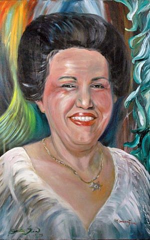 Cindy Shaoul's painting 'My Grandma' (photo credit: courtesy) Cindy Shaoul's painting 'My Grandma' (photo credit: courtesy)