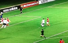 Action from England's defeat to Norway, 3-1, on June 8 (photo credit: Sports1 screenshot)
