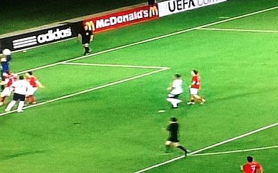 Action from England's defeat to Norway, 3-1, on June 8 (photo credit: Sports1 screenshot)