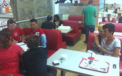 The parade organizers, who range in age from 14 to 30, met weekly at the Sea Mall Aroma. (photo credit: courtesy Dany Zack)