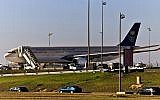 A Saudi Arabian Airlines plane in Paris in 2011 (photo credit: CC BY Wikipedia)