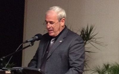 Israeli diplomat Michel Lugassy-Harel, July 2013 (photo credit: Elhanan Miller/Times of Israel)