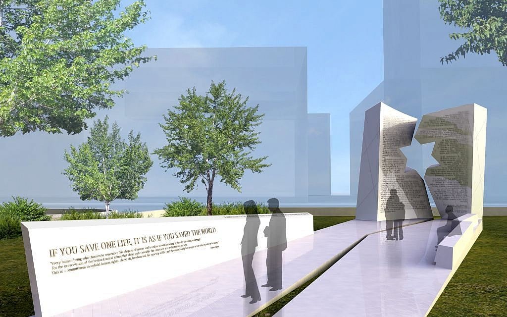 Renderings of the Ohio Holocaust memorial design. (photo credit: courtesy of Studio Daniel Libeskind) Renderings of the Ohio Holocaust memorial design. (photo credit: courtesy of Studio Daniel Libeskind)