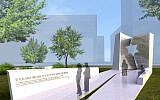 Renderings of the Ohio Holocaust memorial design. (photo credit: courtesy of Studio Daniel Libeskind)