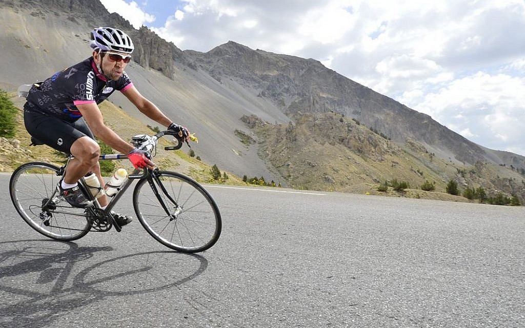 Guy Elyahou rides his bike (photo credit: courtesy) Guy Elyahou rides his bike (photo credit: courtesy)