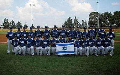 Israel's baseball team at the 19th Maccabiah (photo credit: Maccabia/via Facebook)