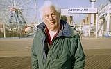 This 1998 file photo shows author Joseph Heller along the Coney Island boardwalk in the Brooklyn borough of New York. (photo credit: AP Photo/Todd Plitt, File)
