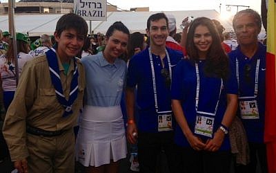 Carole Dwek, second from right, with countrymates (photo courtesy Carole Dwek)
