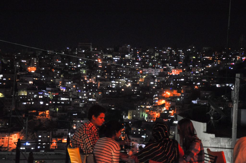 A view of East Amman from a cafe in the Western part of the city (photo credit: Michal Shmulovich/Times of Israel)